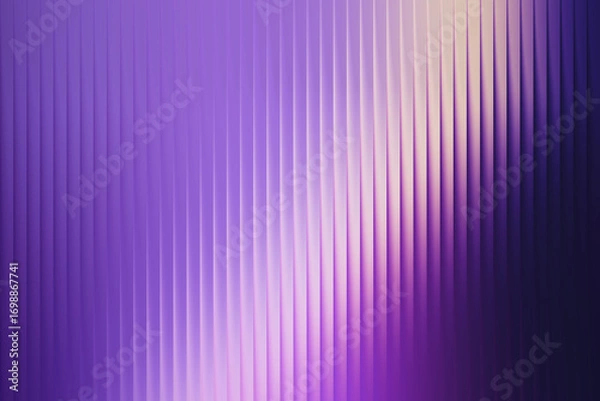 Fototapeta Abstract vertical ribbed texture with a gradient of purple and soft pink light, creating a futuristic and elegant background