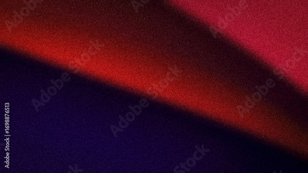 Fototapeta Dark abstract gradient with soft transitions of purple, dark red, and magenta hues, featuring a unique grainy texture perfect for backgrounds