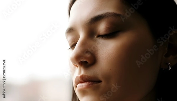 Fototapeta 瞑想する女性