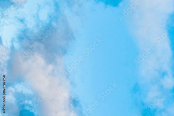 Obraz Blue day sky light white clouds natural cloud background