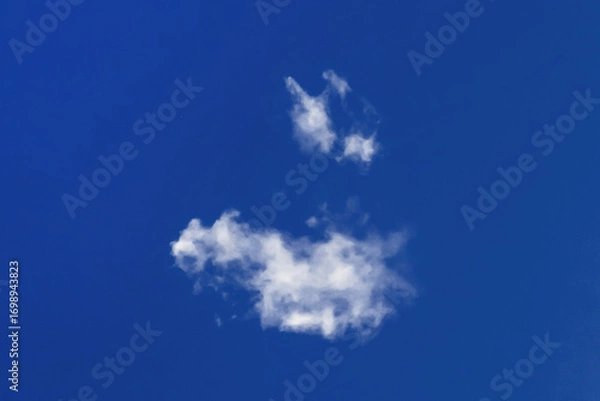 Obraz Lonely small cloud clean blue sky background weather atmosphere