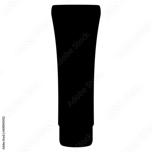 Fototapeta cream bottle icon, simple flat style, illustration, logo sign symbol pictogram template, for ui or ux isolated on white for mobile app, editable