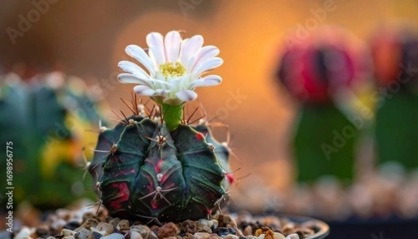 Fototapeta Close-up of a flowering cactus