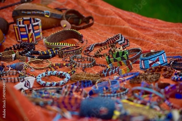 Obraz マサイ族の工芸品