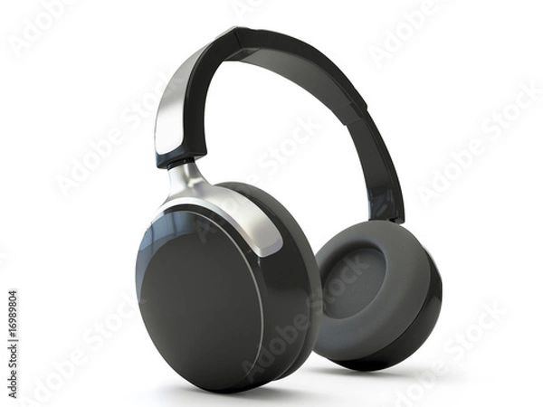 Obraz 3d headphones isolated on white background