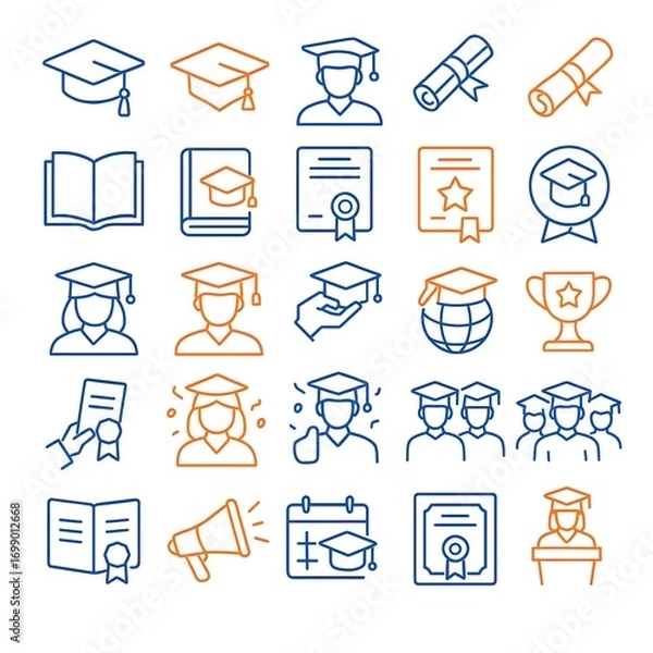 Obraz 25 Graduation Icon Pack