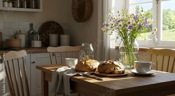 Obraz Rustic Farmhouse Kitchen