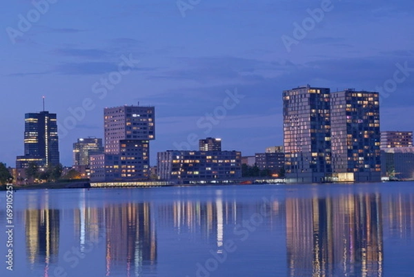 Obraz Almere Stad Skyline with Modern Architecture and Waterfront, Netherlands