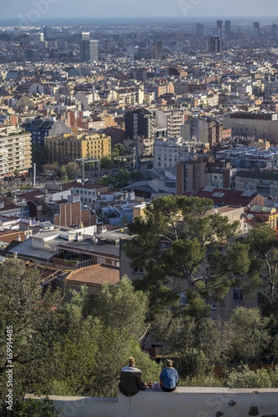 Obraz City of Barcelona cityscape in Catalonia