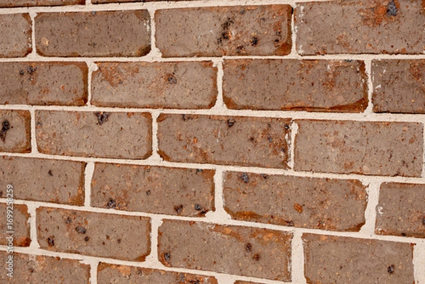 Obraz Brown brick wall texture background close up