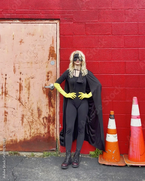 Obraz Strong Normal Super Woman Standing Alone