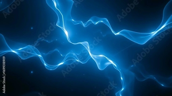 Fototapeta ethereal blue light