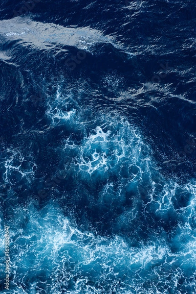 Fototapeta blue water wave