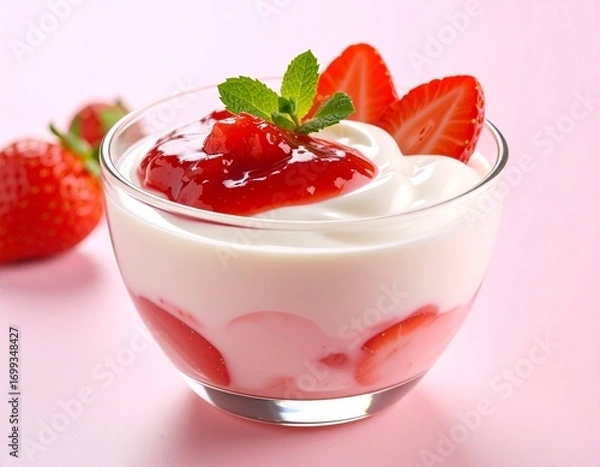 Obraz Strawberry Yogurt