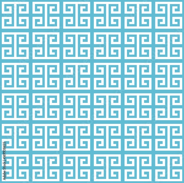 Fototapeta Traditional seamless Greek pattern vector