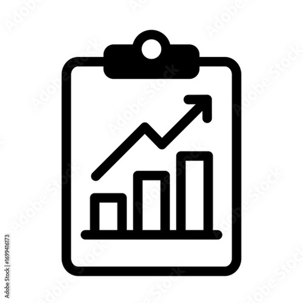 Fototapeta Budgeting & Forecasting Line Icon of Budgeting & Forecasting Icon Set