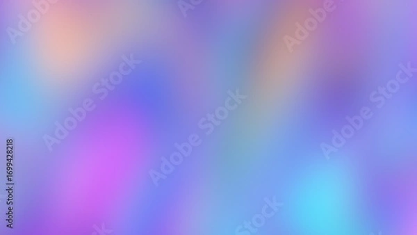 Fototapeta Dreamy Abstract Color Flow, Blurred Gradient of Blue, Purple, and Pink for Wellness, Branding, and Digital Backgrounds