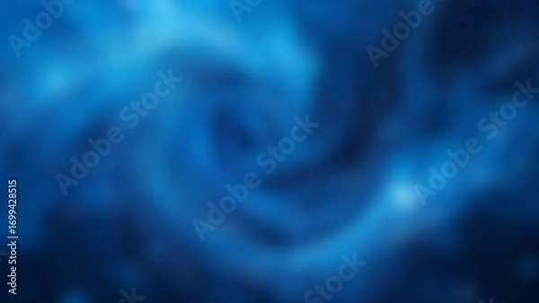 Fototapeta Abstract Blue Vortex, Blurred Spiral Galaxy-Inspired Background for Tech, Space, and Conceptual Design