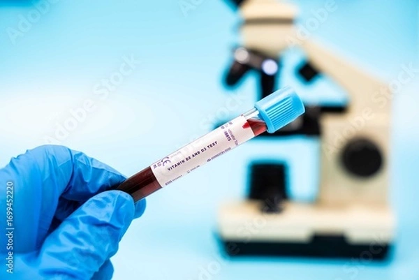 Fototapeta Measures levels of vitamin D2 and D3, important for