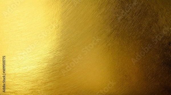Obraz Gold Metallic Brushed Texture on Transparent Background