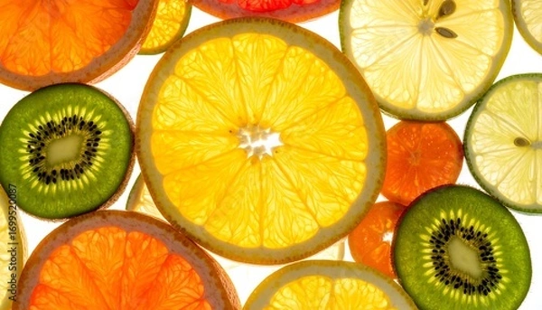 Obraz Citrus slices glow brightly