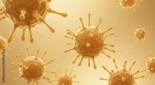 Obraz The Viral World in Micro Perspective