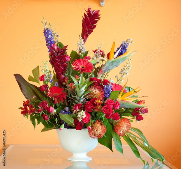 Obraz exotic flowers arrangement