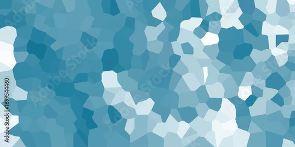 Fototapeta Abstract blue geometric mosaic pattern with various shades and tones perfect for backgrounds and digital designs for creative projects