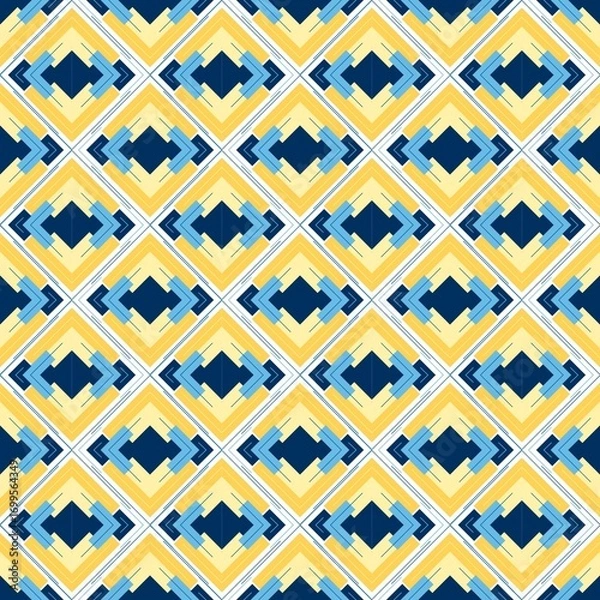 Obraz pattern, seamless, wallpaper, texture, geometric, vector, art, decoration, fabric, vintage, design