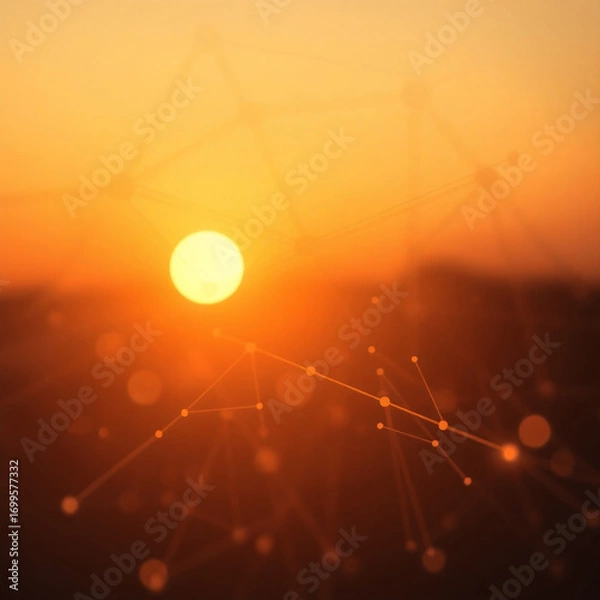 Fototapeta abstract background with sun