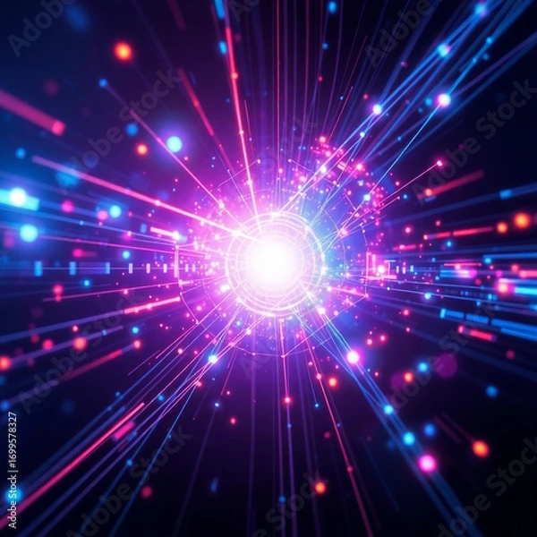 Fototapeta abstract background with stars
