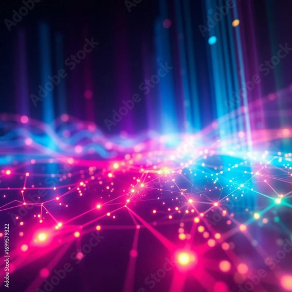 Obraz stage spotlight with lights