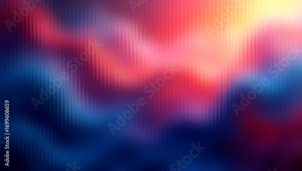 Fototapeta Abstract colorful mosaic blur texture with vibrant red pink blue and yellow gradient light effects glowing ethereal smoke or nebula atmospheric background