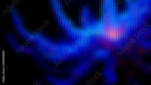 Fototapeta Abstract glowing blue nebula cosmic energy swirls dark sky cosmic phenomenon galactic dance deep space aura