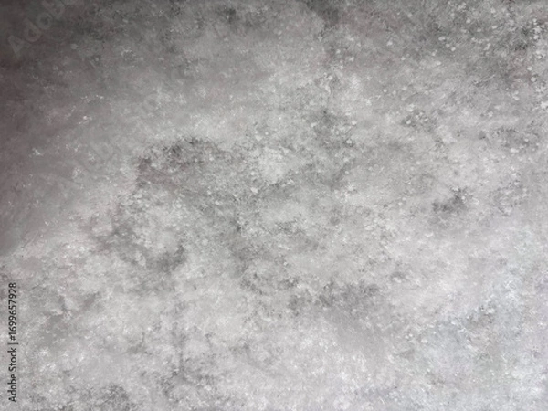 Fototapeta Abstract Texture of Melting Snow and Ice Crystals