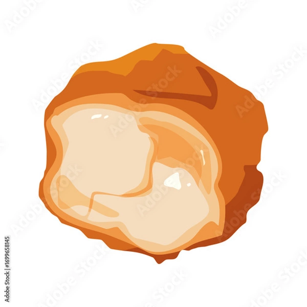 Obraz 鶏の唐揚げのイラスト　断面