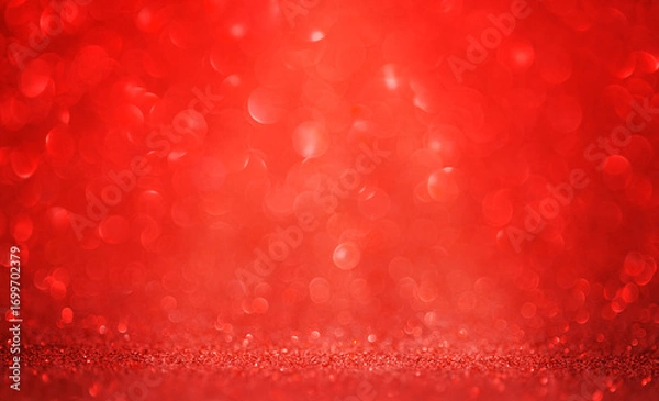 Obraz Red background with diffused light. Festive background