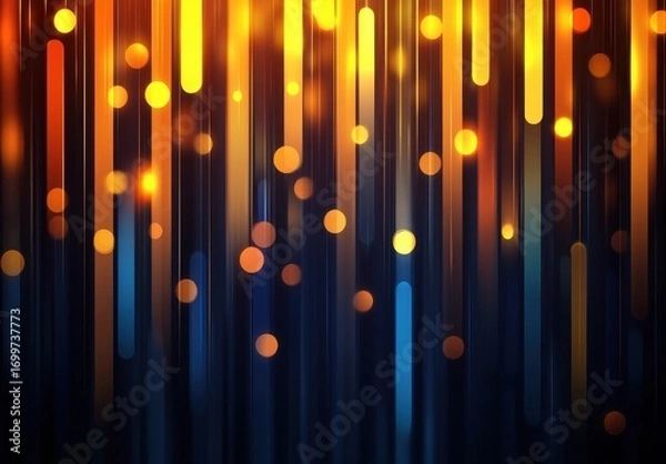 Fototapeta Abstract Background with Vertical Light Streaks and Bokeh Effect