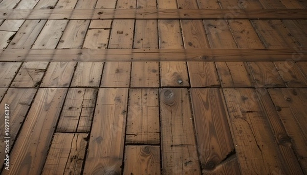Fototapeta Wooden Planks Background – Natural Timber Texture for Rustic, Vintage, and Modern Design Projects