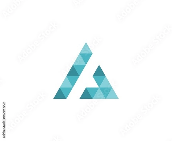Fototapeta Triangle logo