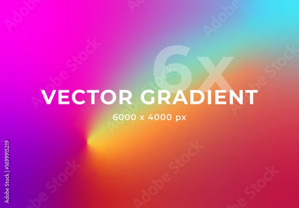 Obraz Vibrant Spectrum Gradient Set