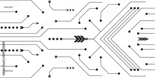 Fototapeta abstract technology design elements background