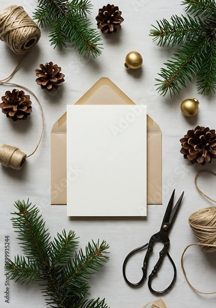 Obraz Winter Wishes: A Crafted Note