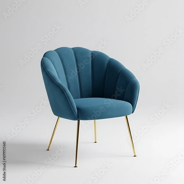 Obraz 紺碧の貝殻椅子