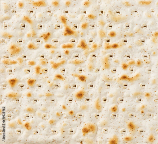 Fototapeta Jewish Matzos, the traditional Passover cracker or bread texture backgrounds. Element for design.