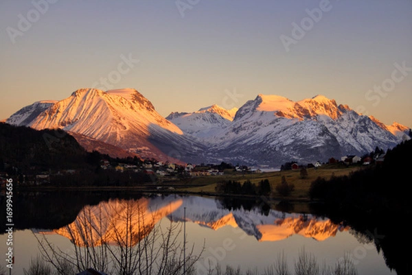 Obraz mountain in sunset