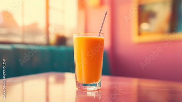 Obraz orange juice in the glass