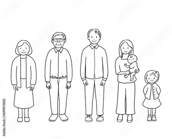 Obraz three generation 2 Monochrome