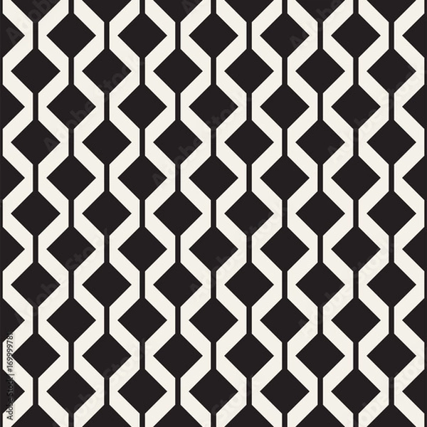 Fototapeta Abstract geometric lines lattice pattern. Seamless vector background. Subtle repeating texture.
