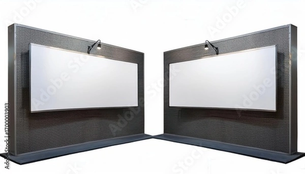 Fototapeta Rectangular Blank Billboard Mockup